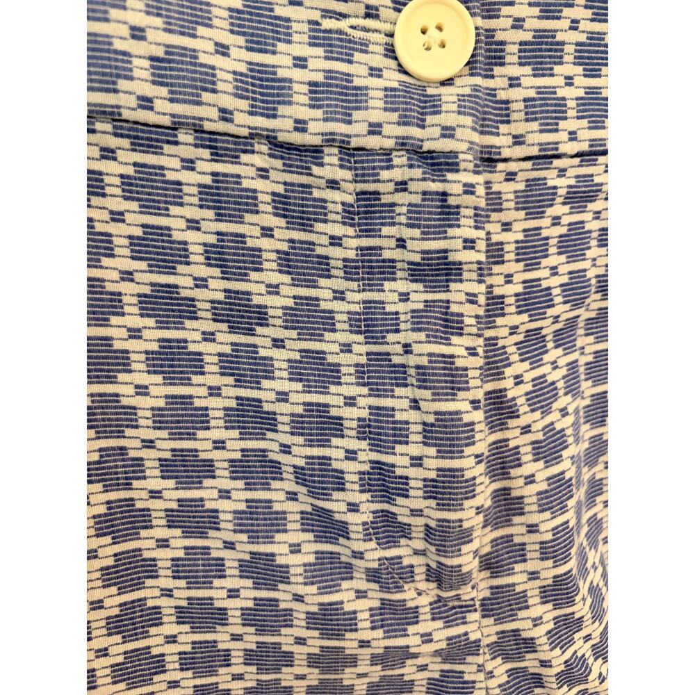 LOFT Outlet Blue White Patterned Shorts Size 10 4” Inseam - Picture 5 of 8